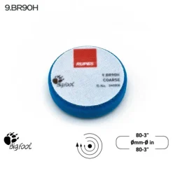 Coarse foam polishing pads for rotary polishers