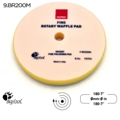 Fine polishing foam pads for rotary polishers