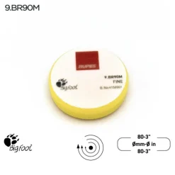 Fine polishing foam pads for rotary polishers