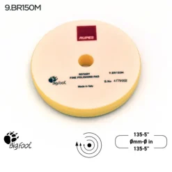 Fine polishing foam pads for rotary polishers