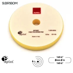Fine polishing foam pads for rotary polishers