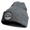Full Ribbed Beanie Gray