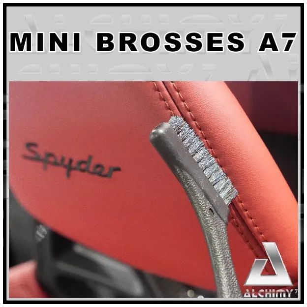 Mini Brosse A7 Cuir & Textile