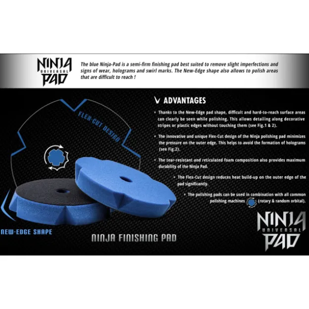 Ninja Finish Pad Blue140/25mm