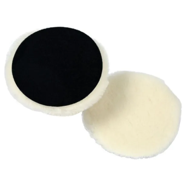 Prewashed White Lambswool Knitted Polishing Pad