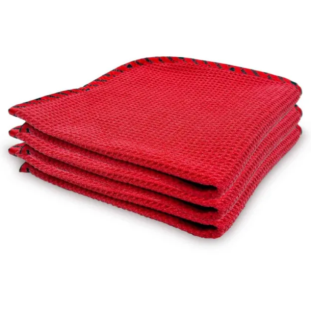 Red Apple Waffle Microfiber 60x40cm