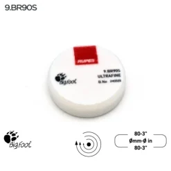 UltraFine polishing foam pads for rotary