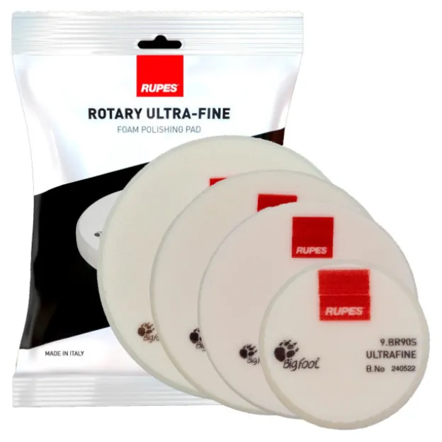 UltraFine polishing foam pads for rotary